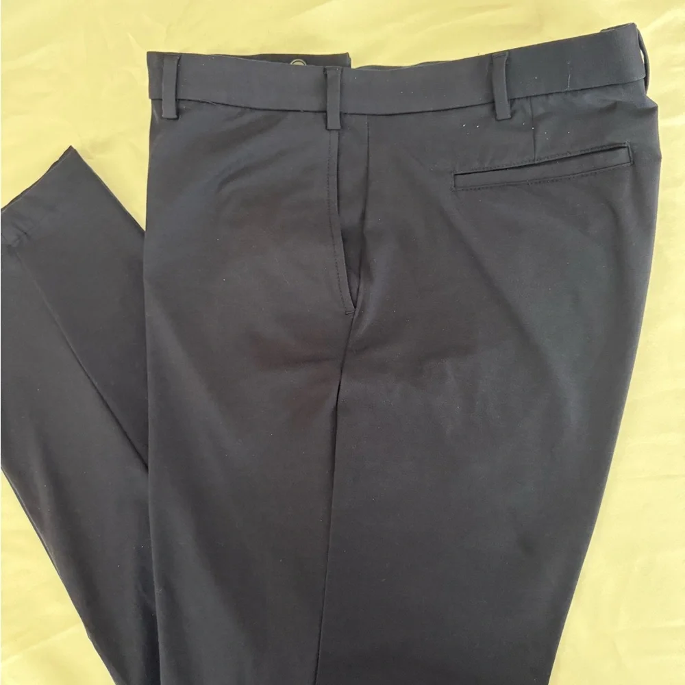 LAUREN Ralph Lauren Gray Trousers - Ultraflex Stretch Flat Front Pants - Picture 5 of 5